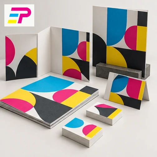 AI-generated concept mockup: A connected print project