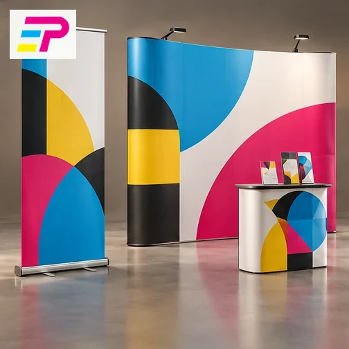 AI-generated concept mockup: Display & exhibition concepts
